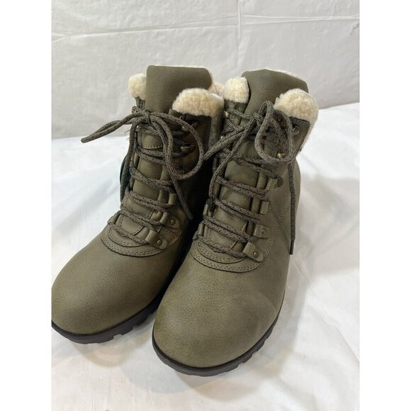 JBU Women’s RedRock W.P Fashion Boot Olive  size 9 new - Picture 11 of 15